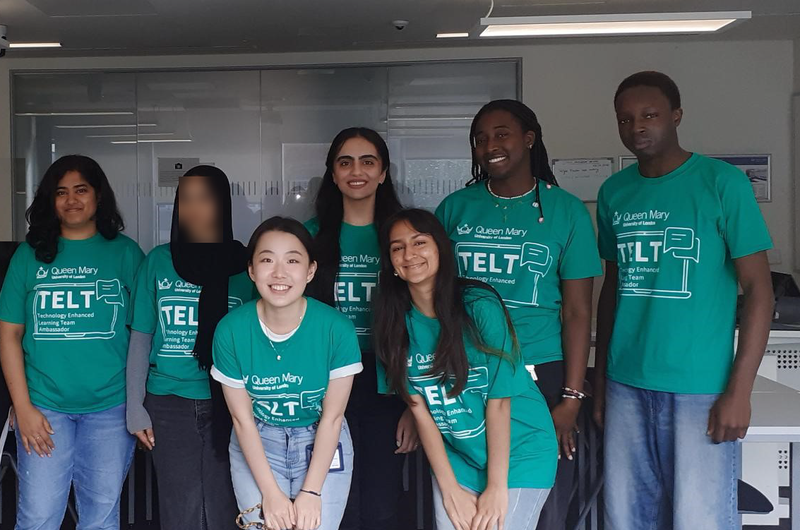 A group of Student Ambassadors standing together for a photograph