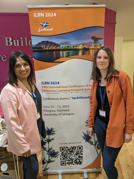 Surjit Uppal and Megan Jones at iLRN 2024