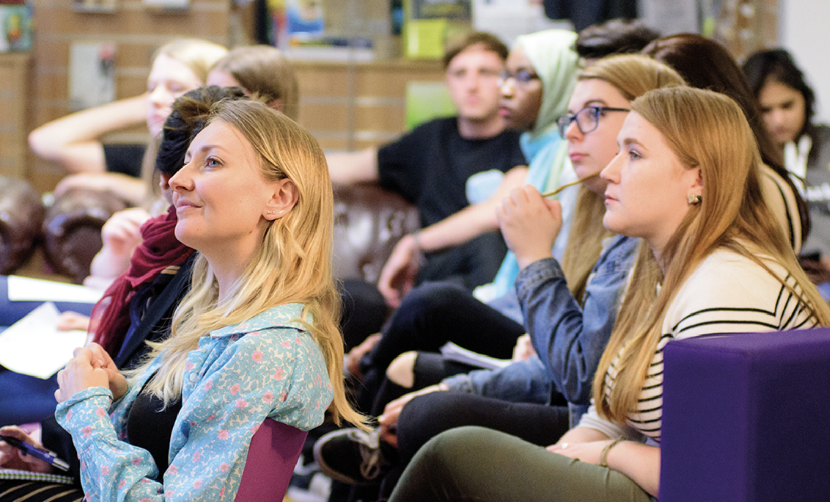 Students listening to a lecture