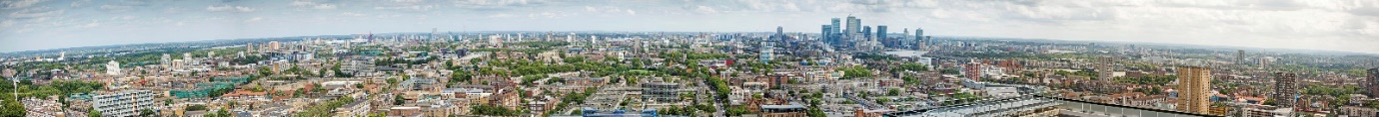 A panoramic view of London